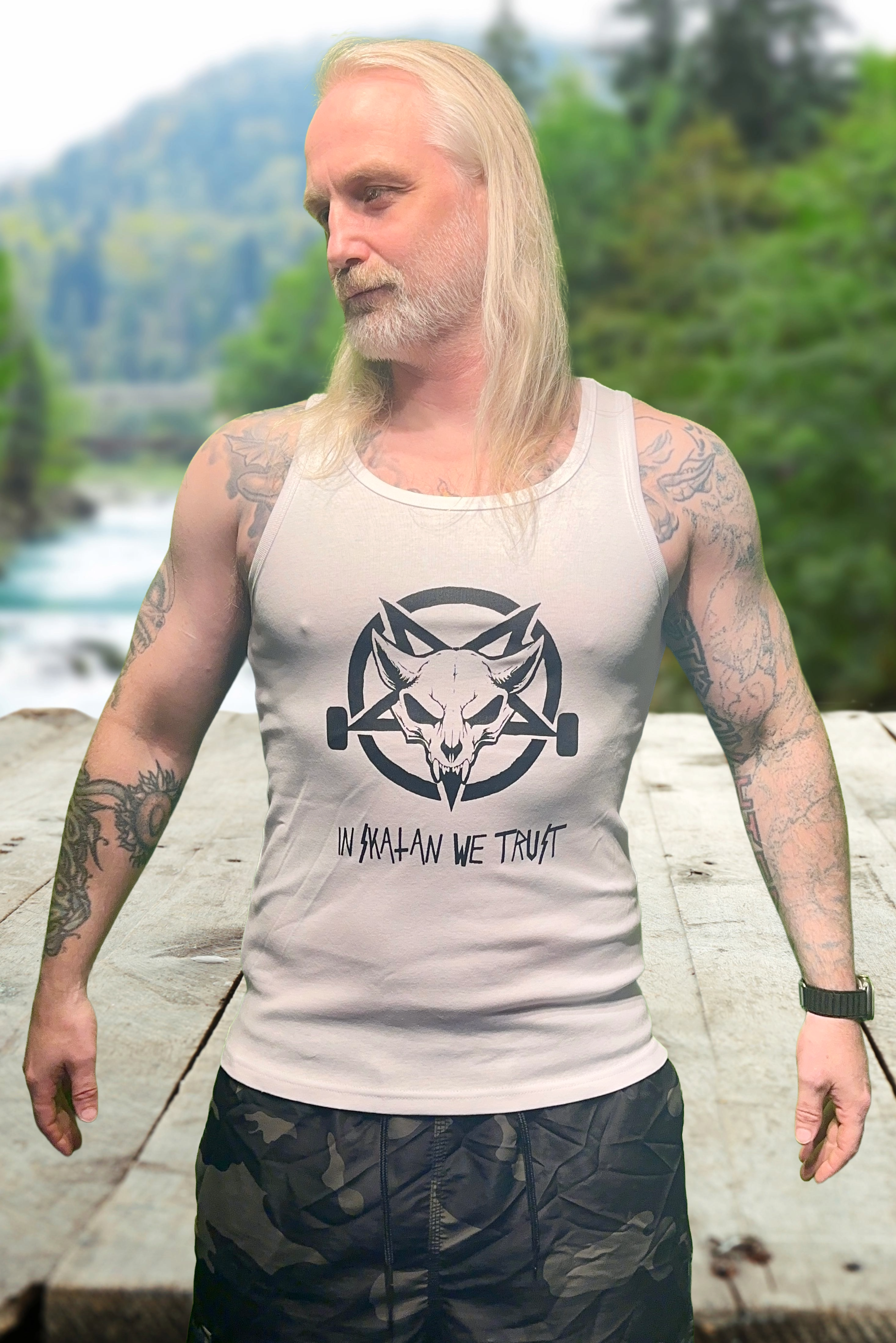 InSkATANweTrust X Commandments Singlet